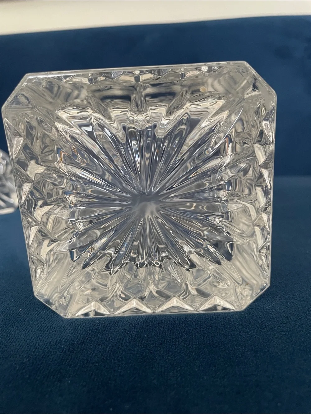 Italian Crystal Decanter. RCR—Royal Crystal Rock.